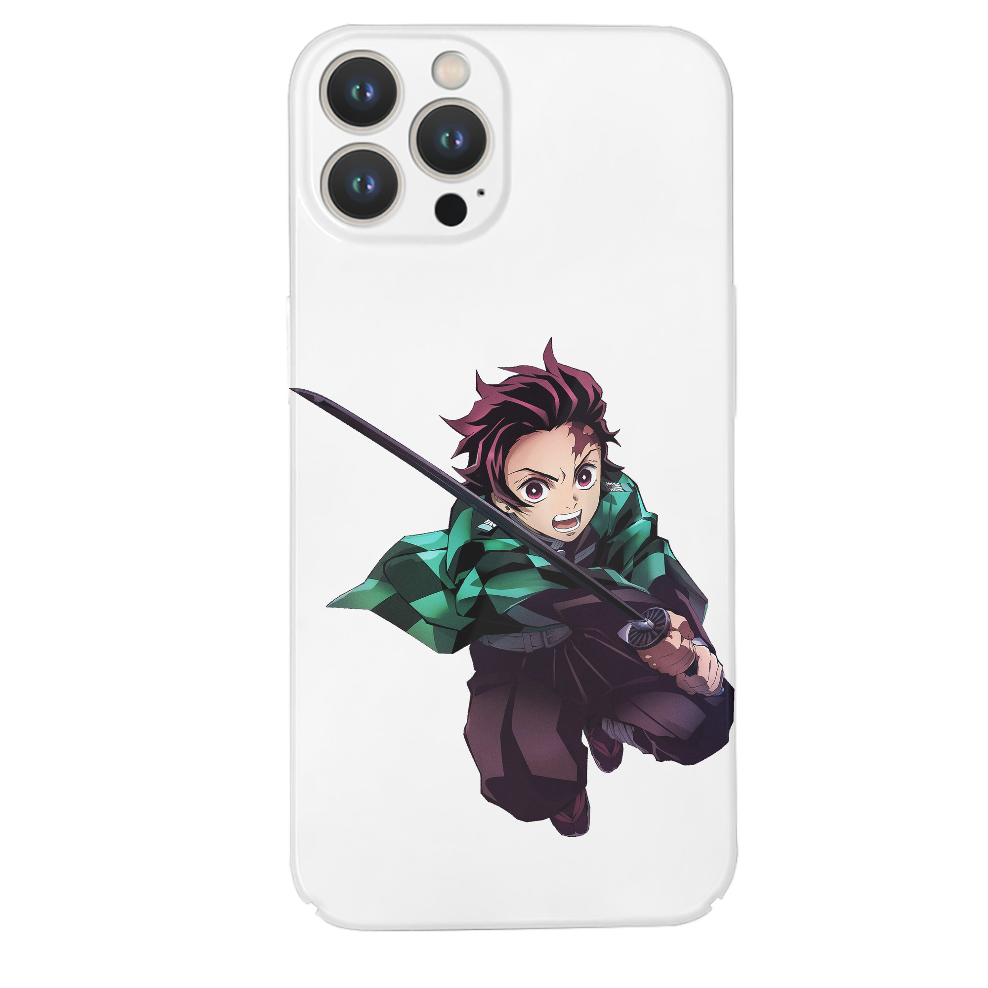 （画像用） 鬼滅の刃 竈門 炭治郎／かまど たんじろう Kamado Tanjirou 【iPhone 14シリーズ対応】ハードケース